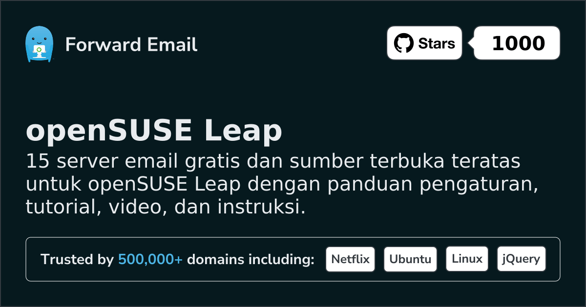 15 Top Open Source Email Servers for openSUSE Leap in 2026