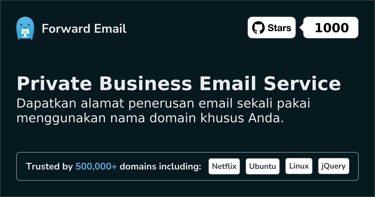 Alamat Email Sekali Pakai untuk Domain Kustom