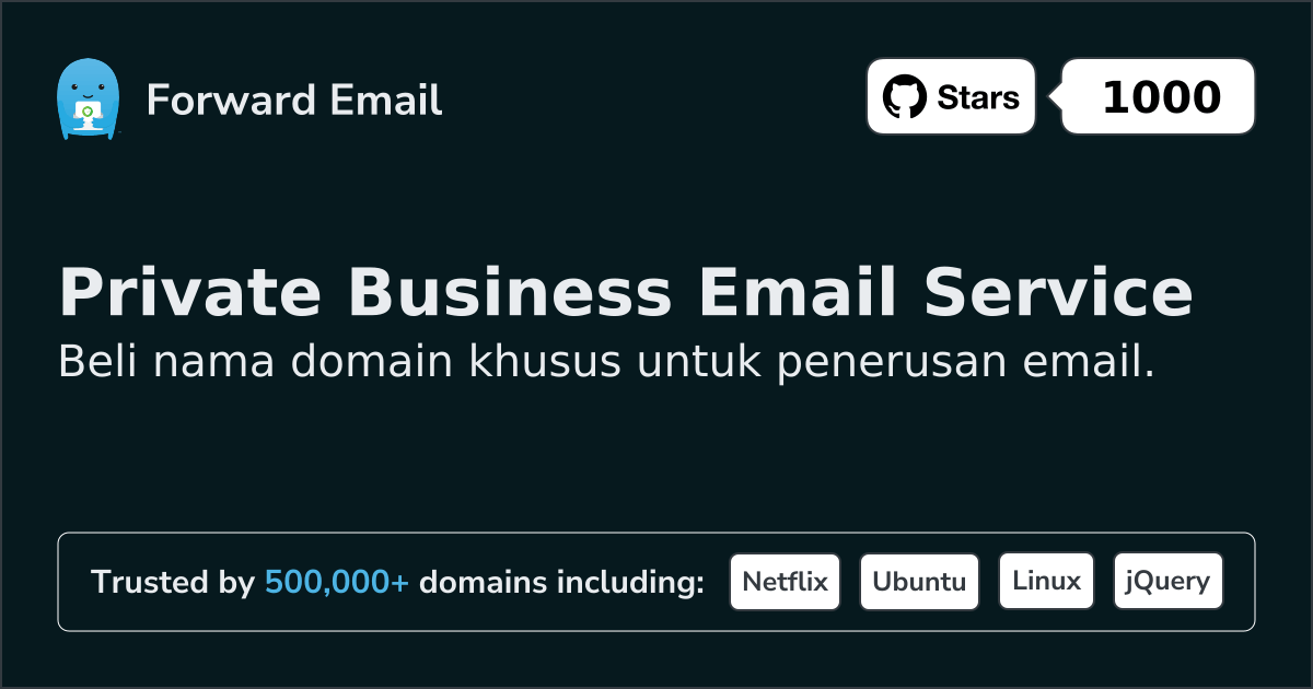 Daftarkan Domain Kustom untuk Email