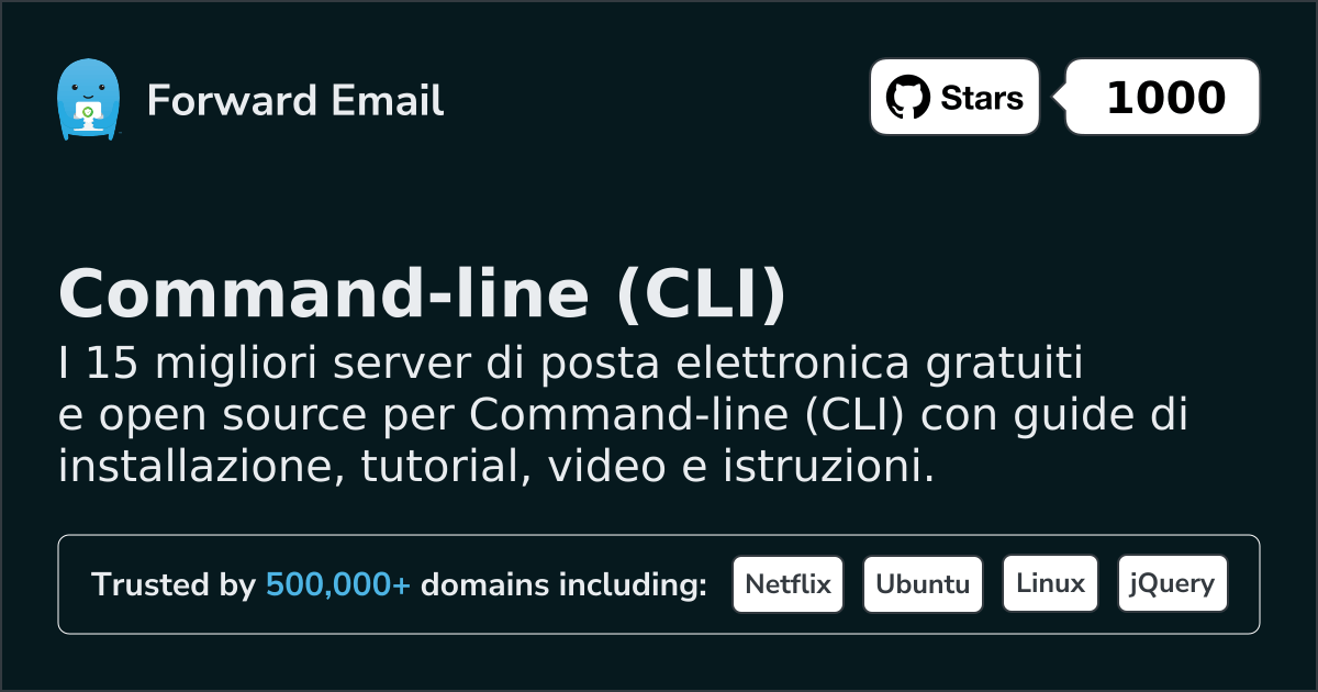 15 Greatest Open Source Email Servers for Command-line (CLI) in 2026