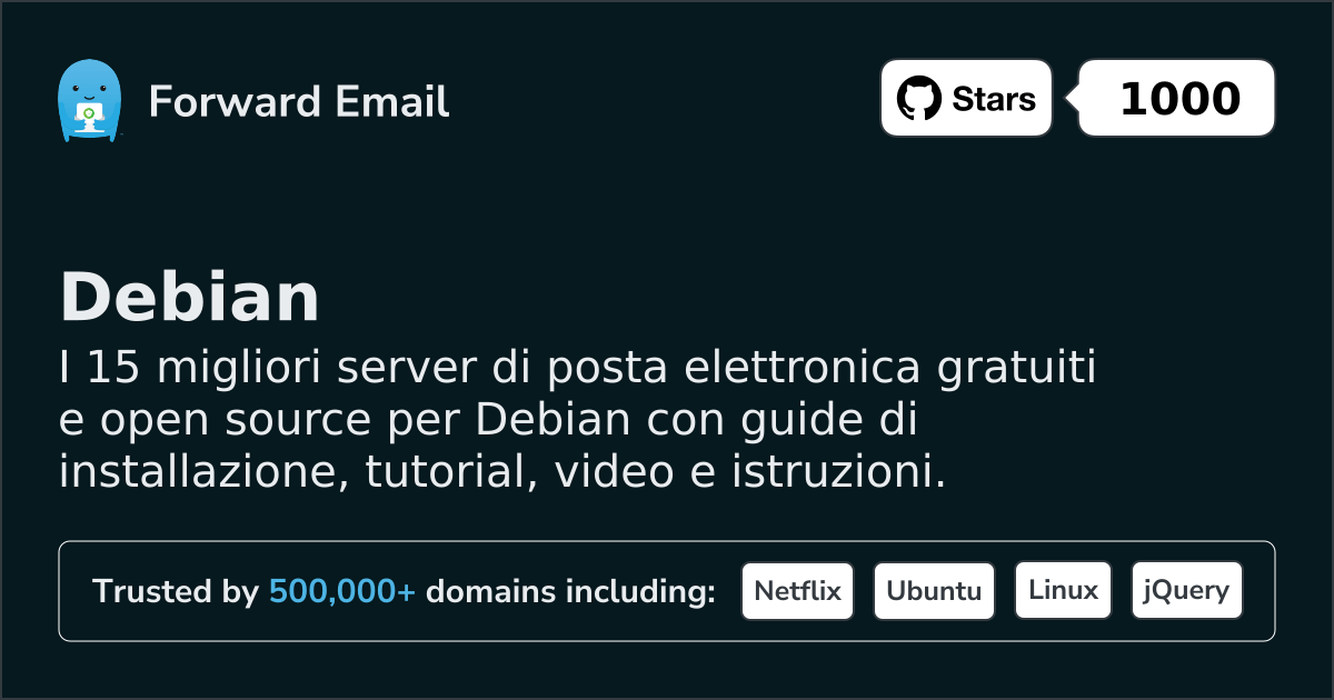 15 Greatest Open Source Email Servers for Debian in 2026