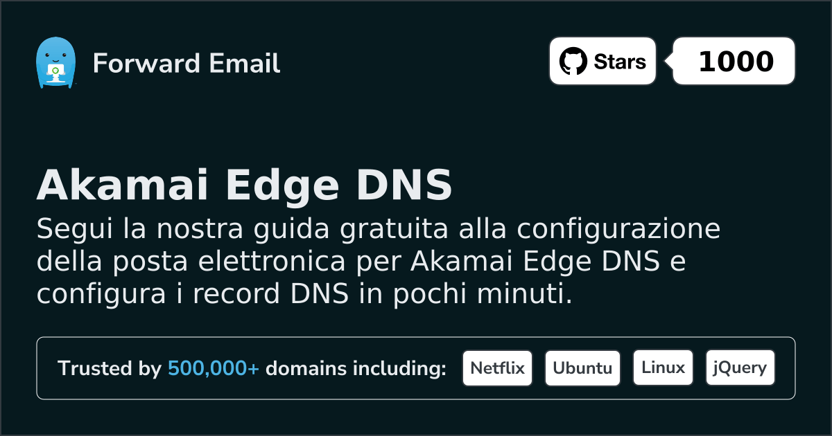 Come configurare l'email con Akamai Edge DNS