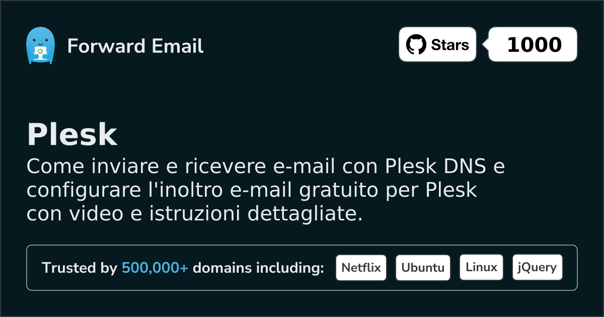 Come configurare l'email con Plesk