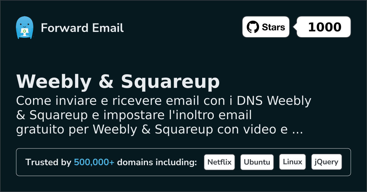 Come configurare l'email con Weebly & Squareup