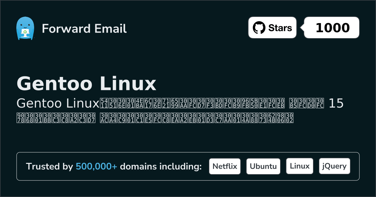 15 Favorited Open Source Email Servers for Gentoo Linux in 2026