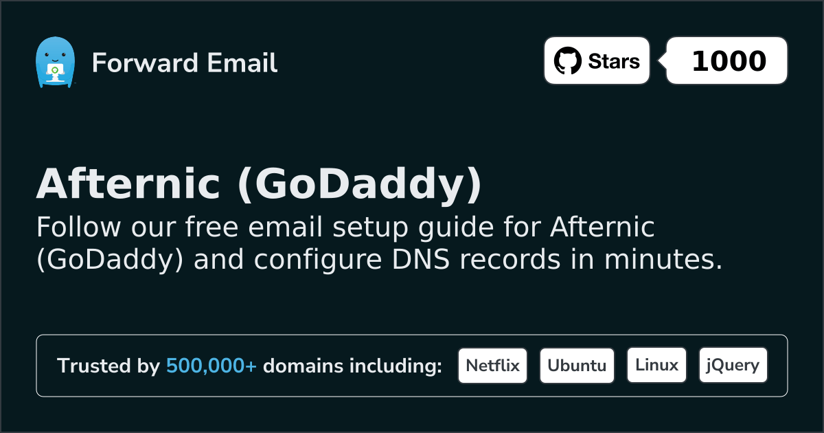 Afternic (GoDaddy)でメールを設定する方法