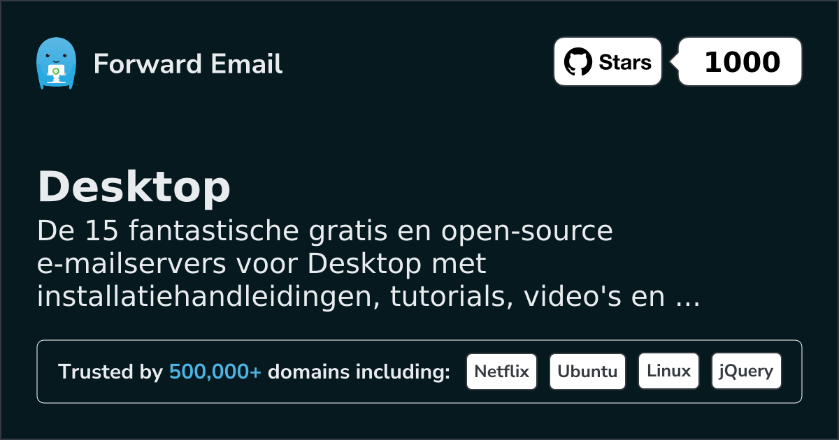 15 Amazing Open Source Email Servers for Desktop in 2026