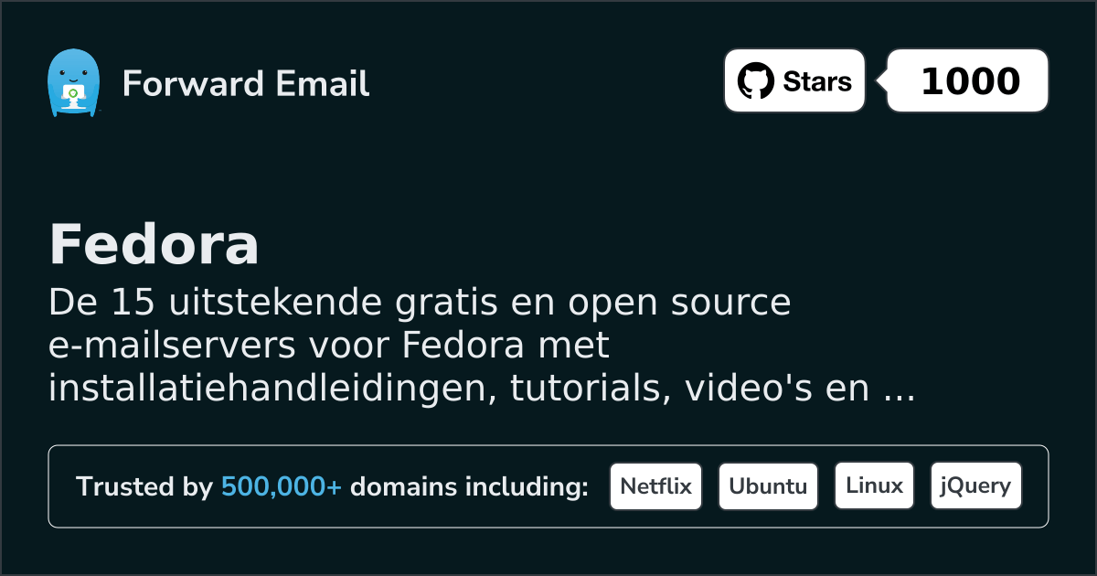 15 Excellent Open Source Email Servers for Fedora in 2026