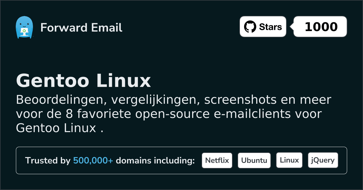 8 Favorited Open Source Email Clients for Gentoo Linux in 2026