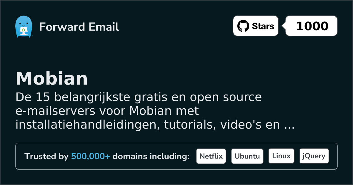15 Important Open Source Email Servers for Mobian in 2026