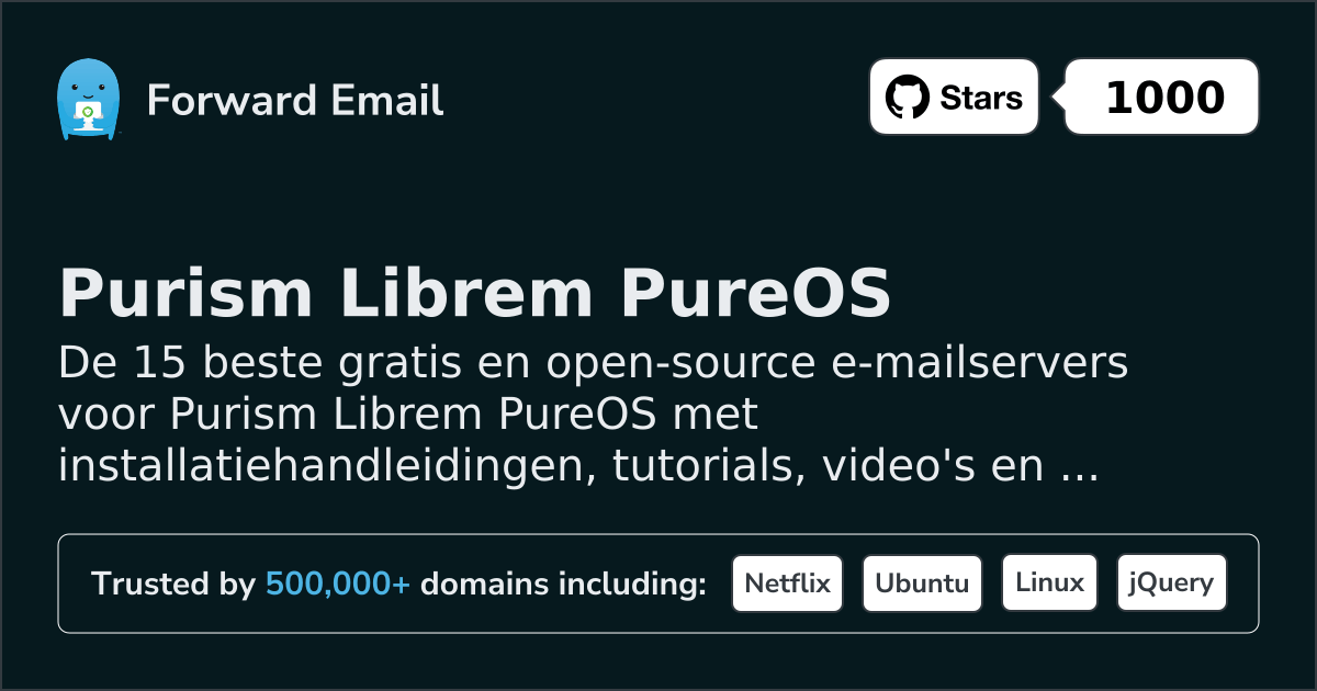 15 Top Open Source Email Servers for Purism Librem PureOS in 2026