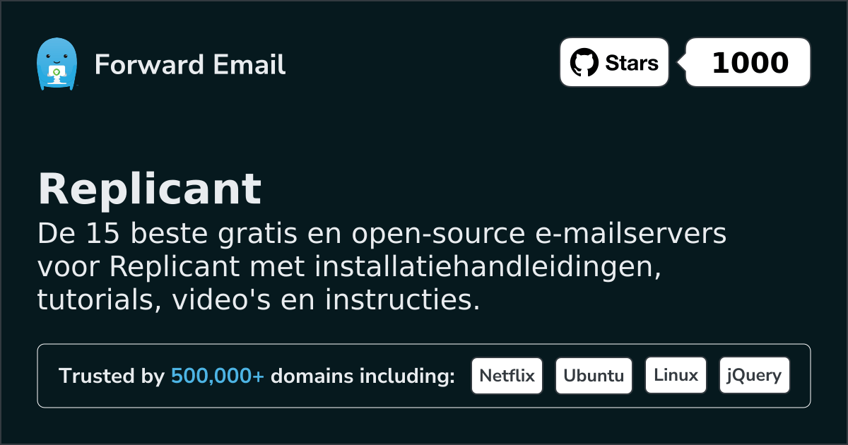 15 Top Open Source Email Servers for Replicant in 2026