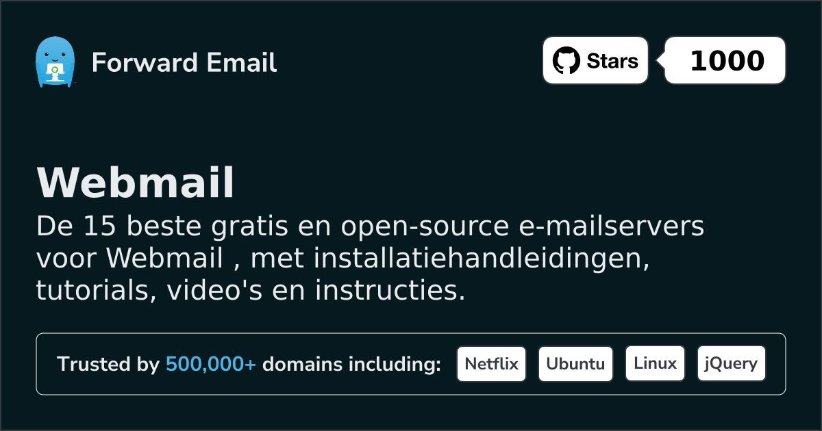 15 Top Open Source Email Servers for Webmail in 2026