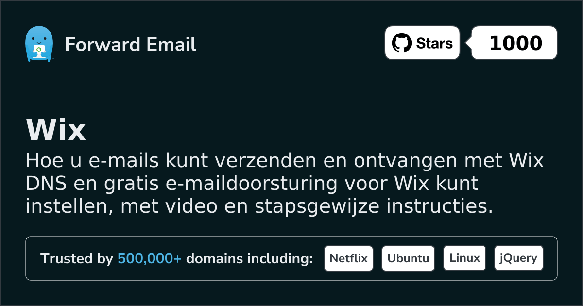 E-mail instellen met Wix