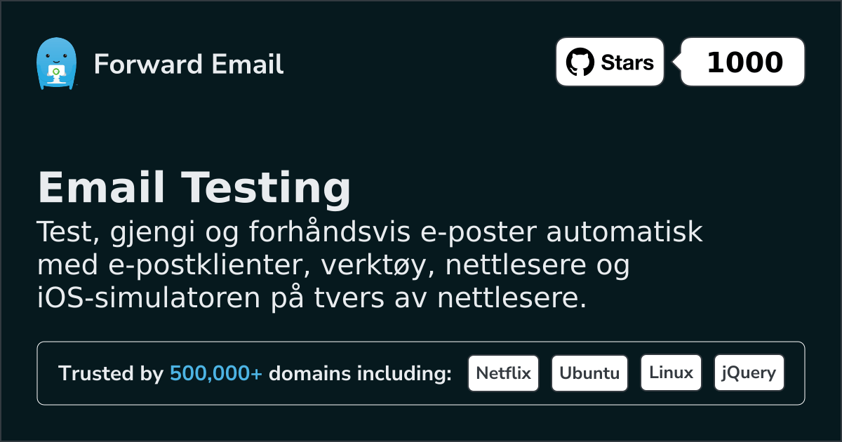 E-posttesting for nettlesere og iOS-simulator