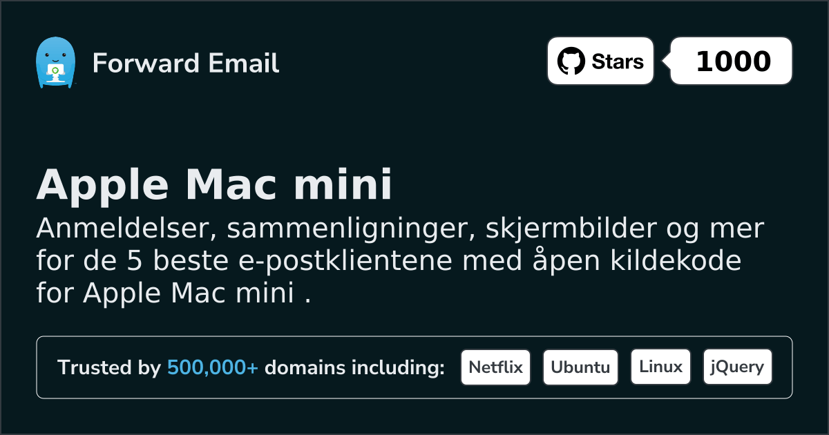 5 Best Open Source Email Clients for Apple Mac mini in 2026