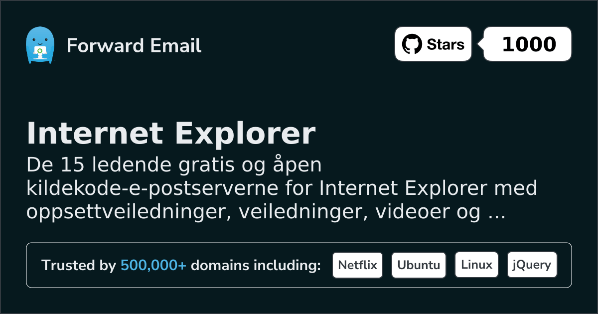 15 Leading Open Source Email Servers for Internet Explorer in 2026