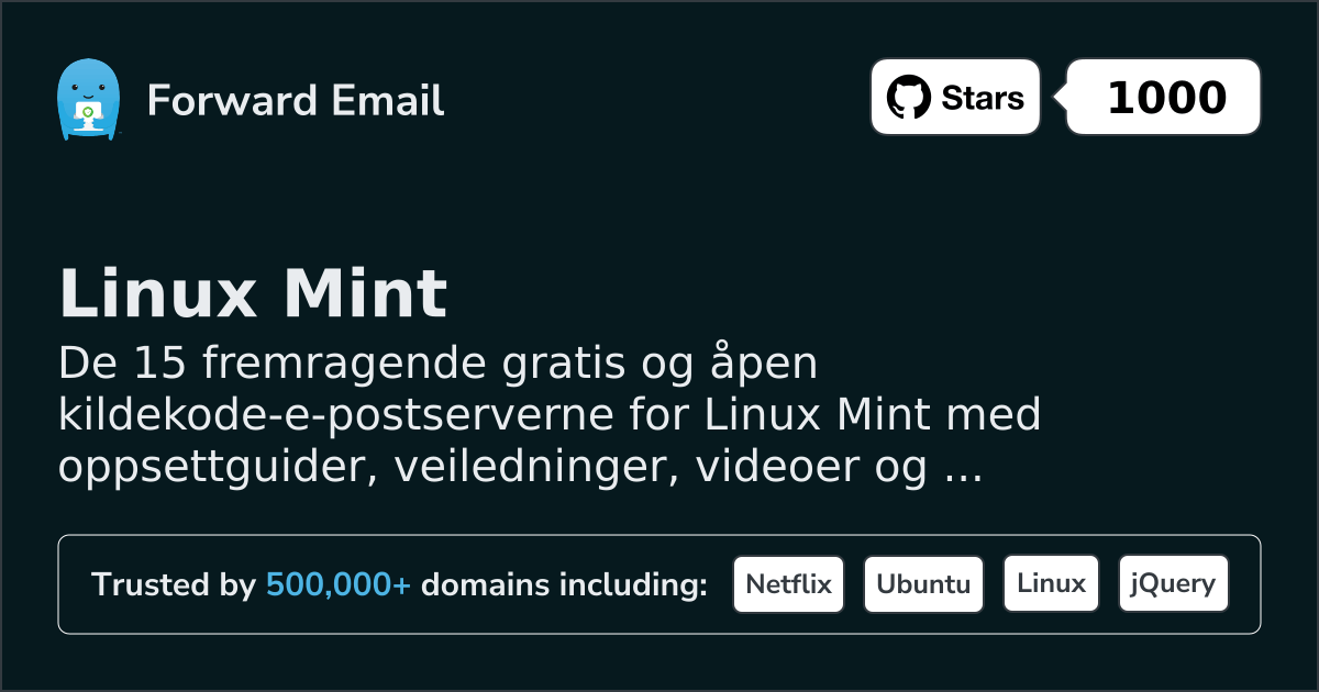 15 Outstanding Open Source Email Servers for Linux Mint in 2026