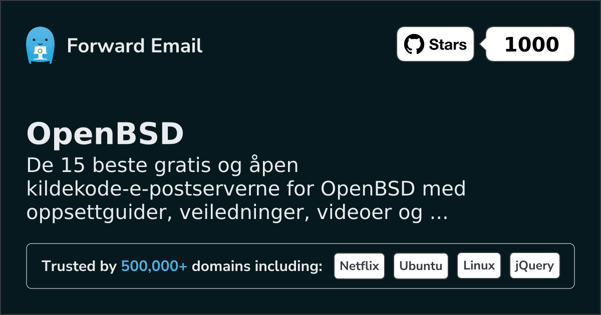 15 Best Open Source Email Servers for OpenBSD in 2026