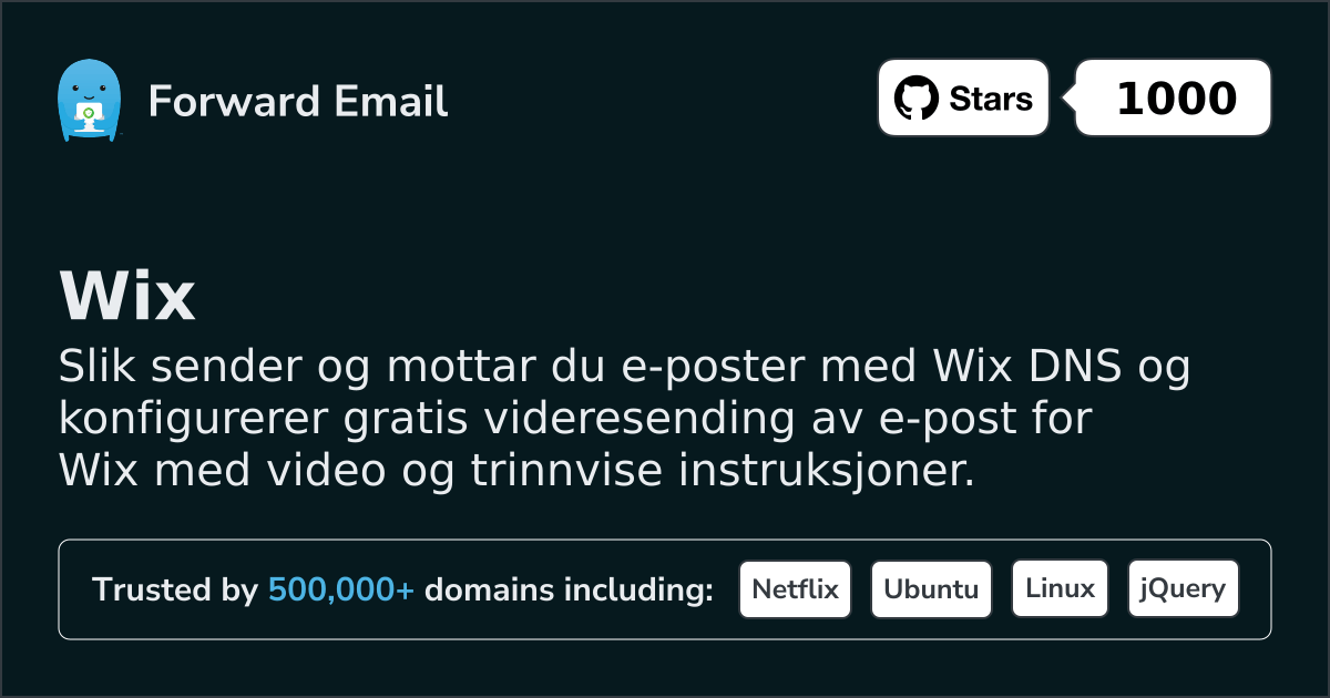 Slik konfigurerer du e-post med Wix