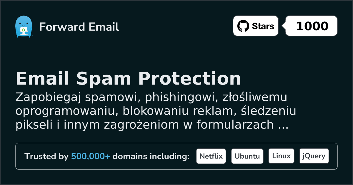 Najlepszy filtr ochrony przed spamem w wiadomościach e-mail