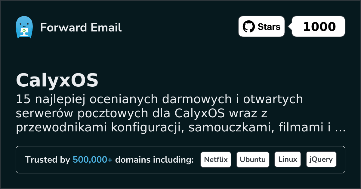 15 Highest-Rated Open Source Email Servers for CalyxOS in 2026