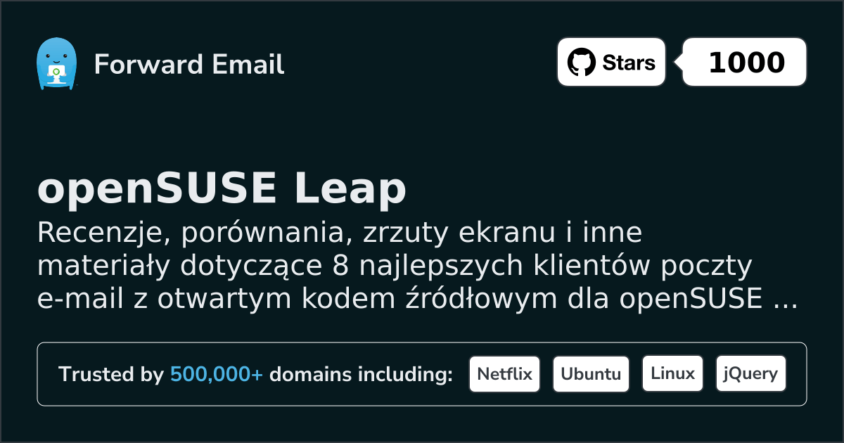 8 Top Open Source Email Clients for openSUSE Leap in 2026