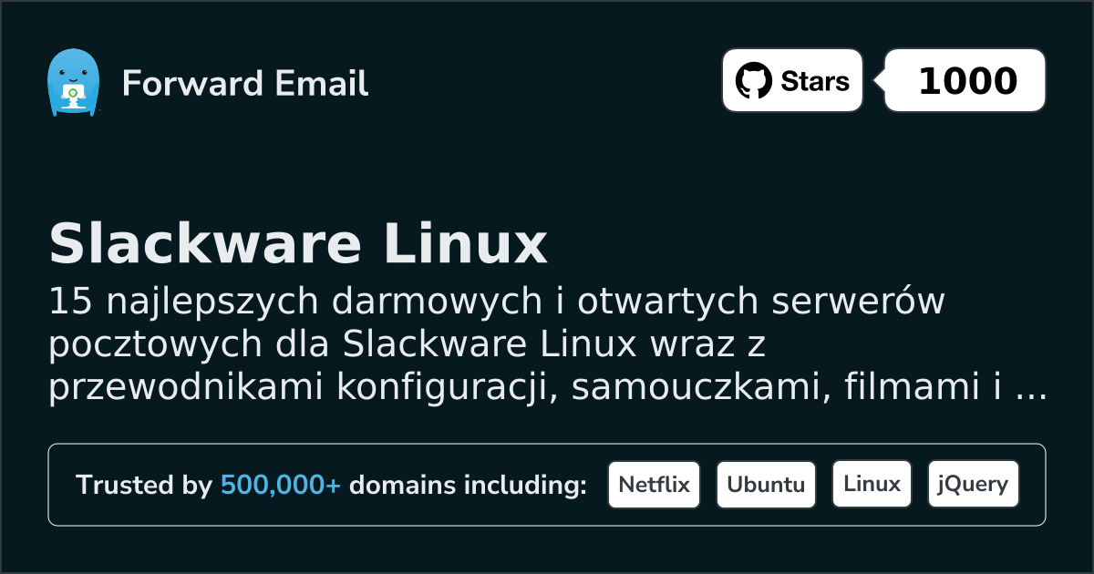 15 Top Open Source Email Servers for Slackware Linux in 2026