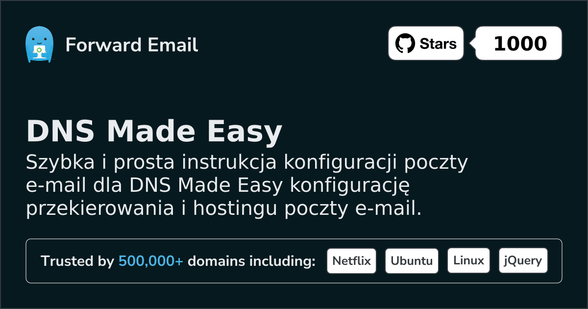Jak skonfigurować pocztę e-mail za pomocą DNS Made Easy