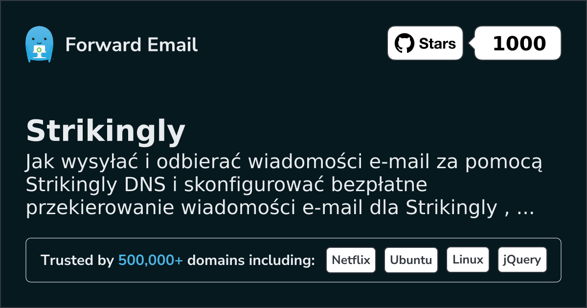 Jak skonfigurować pocztę e-mail za pomocą Strikingly