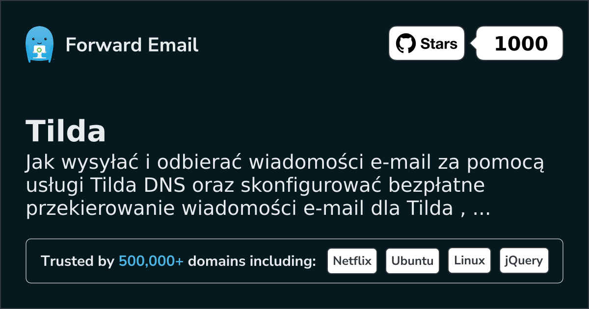 Jak skonfigurować pocztę e-mail za pomocą Tilda
