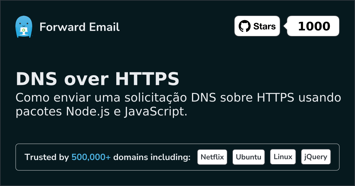 DNS Node.js sobre HTTPS
