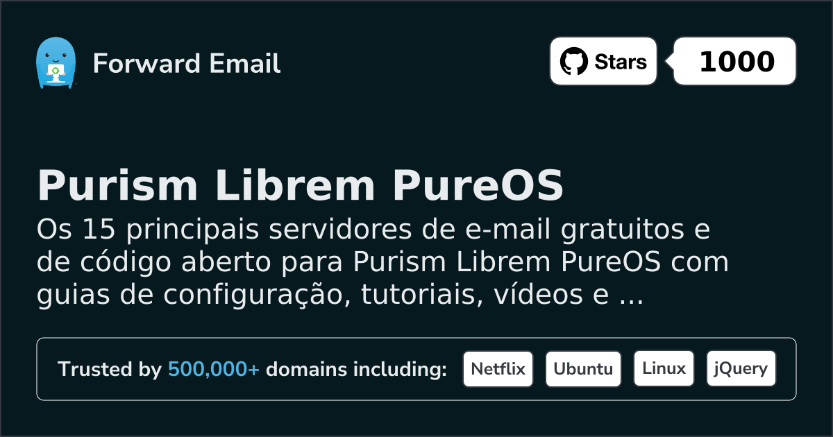 15 Top Open Source Email Servers for Purism Librem PureOS in 2026