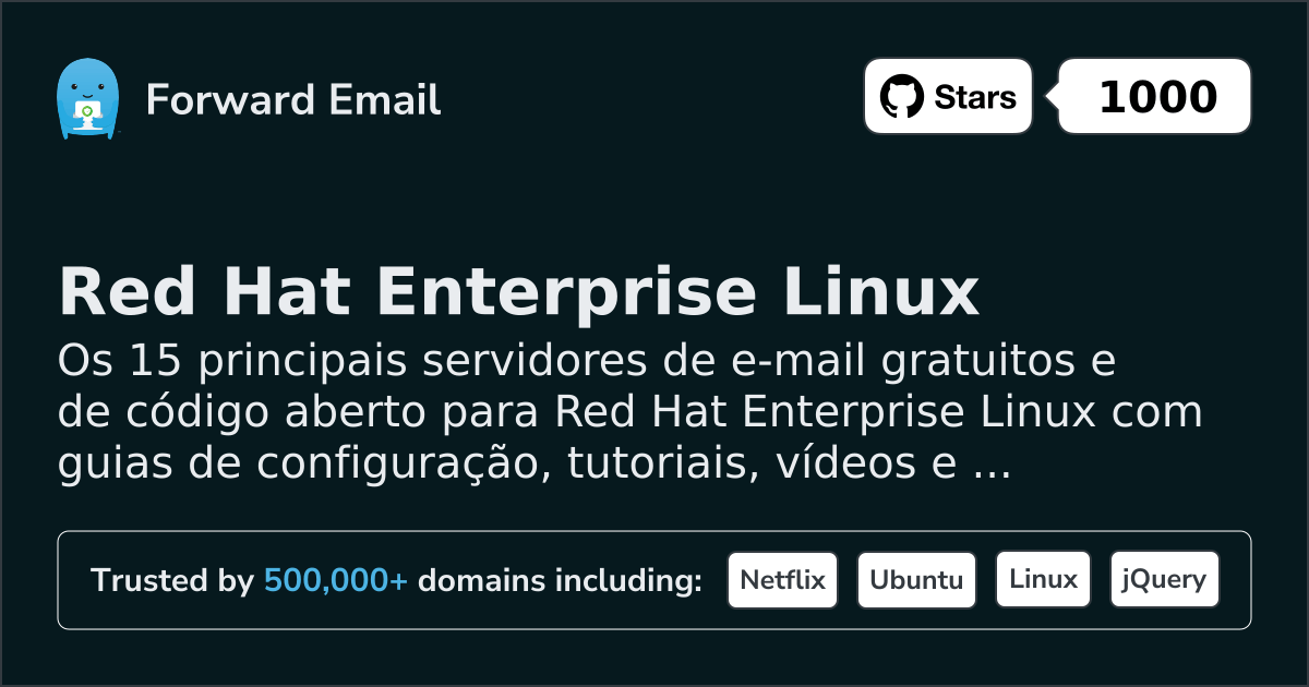 15 Top Open Source Email Servers for Red Hat Enterprise Linux in 2026