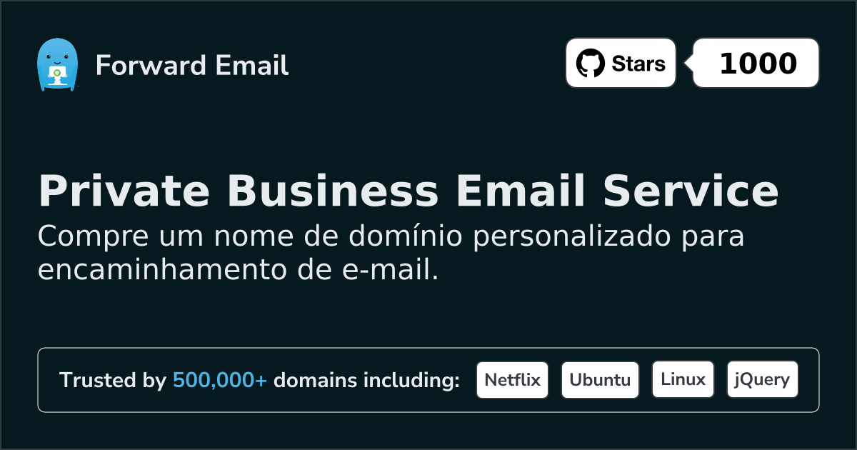 Registrar domínio personalizado para e-mail