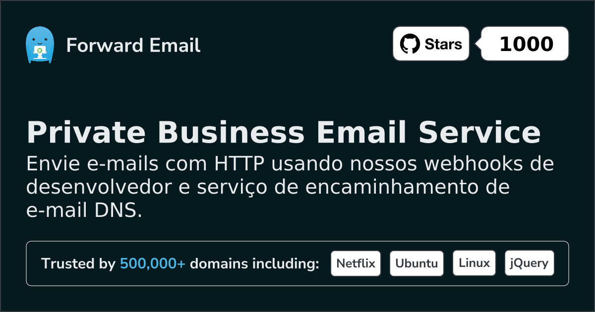 Webhooks de e-mail gratuitos para desenvolvedores e domínios personalizados
