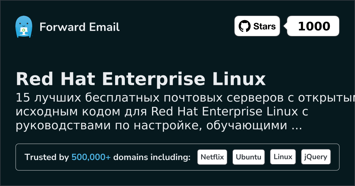 15 Top Open Source Email Servers for Red Hat Enterprise Linux in 2026