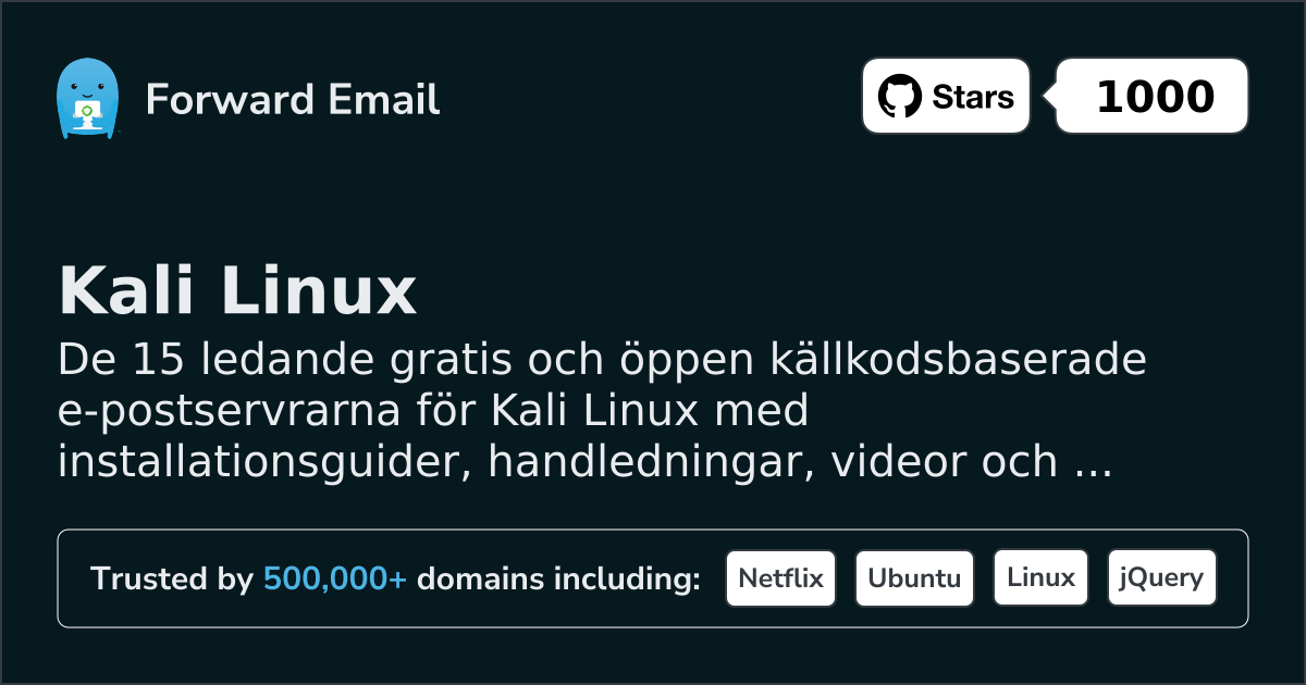 15 Leading Open Source Email Servers for Kali Linux in 2026