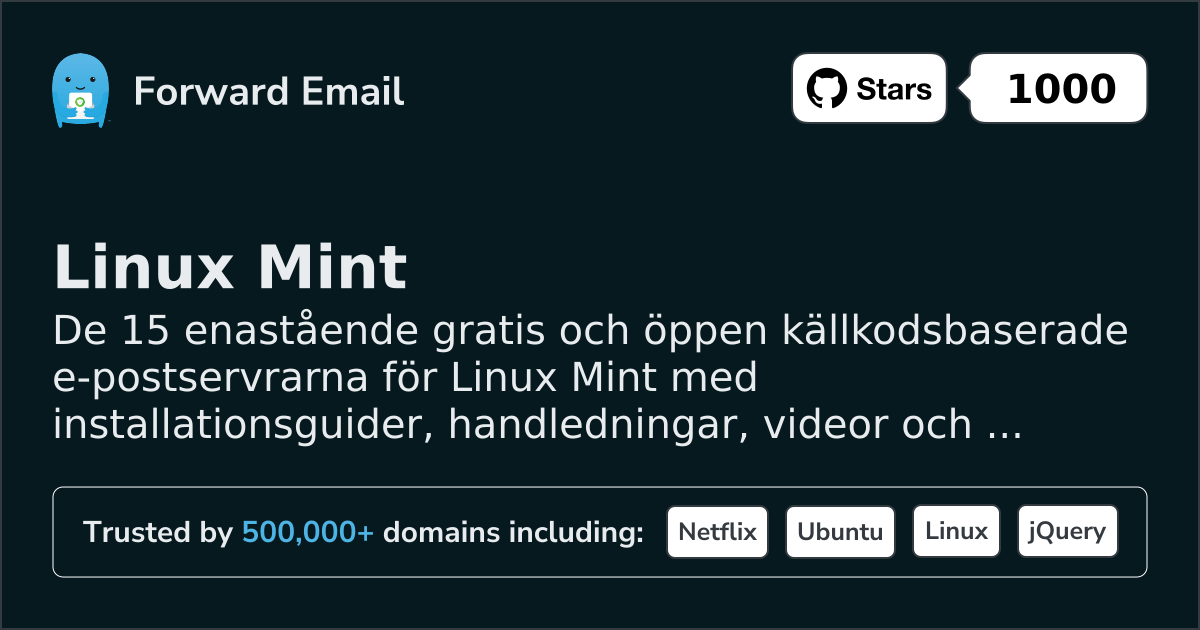 15 Outstanding Open Source Email Servers for Linux Mint in 2026