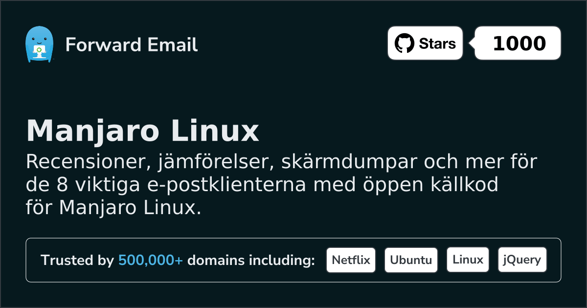 8 Important Open Source Email Clients for Manjaro Linux in 2026