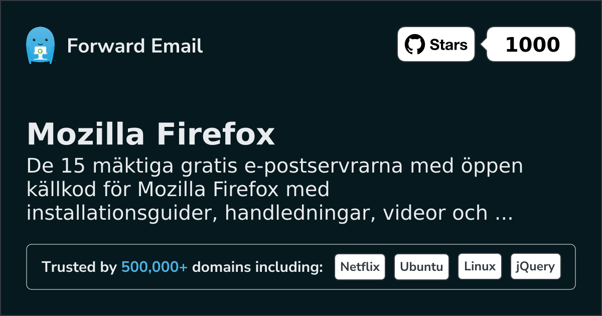 15 Mighty Open Source Email Servers for Mozilla Firefox in 2026