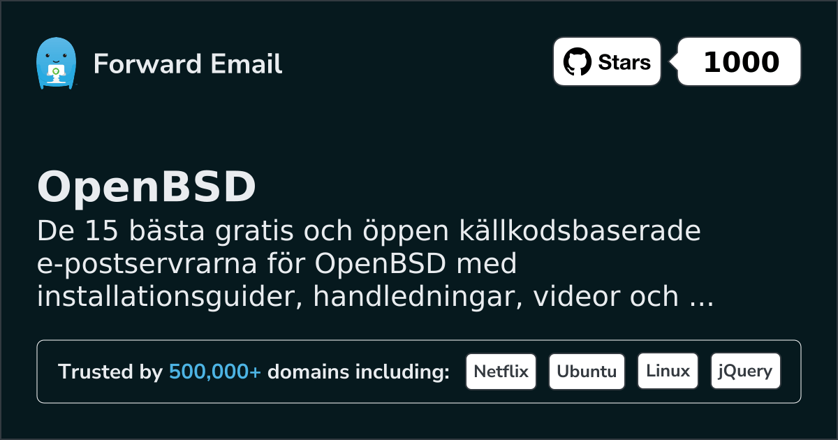 15 Best Open Source Email Servers for OpenBSD in 2026