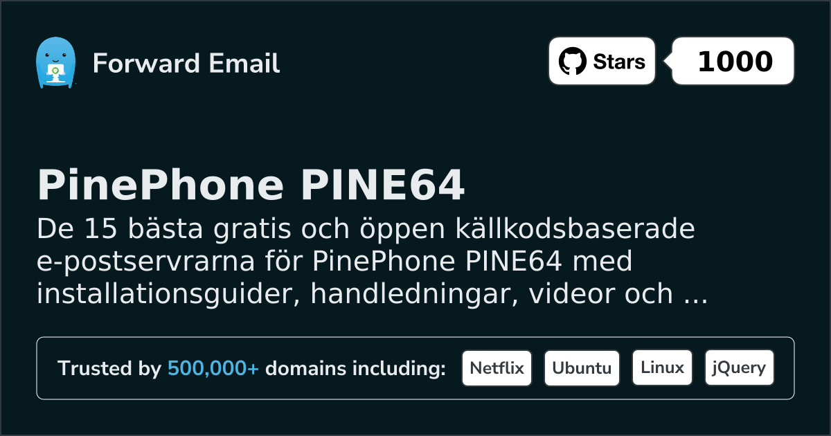 15 Top Open Source Email Servers for PinePhone PINE64 in 2026