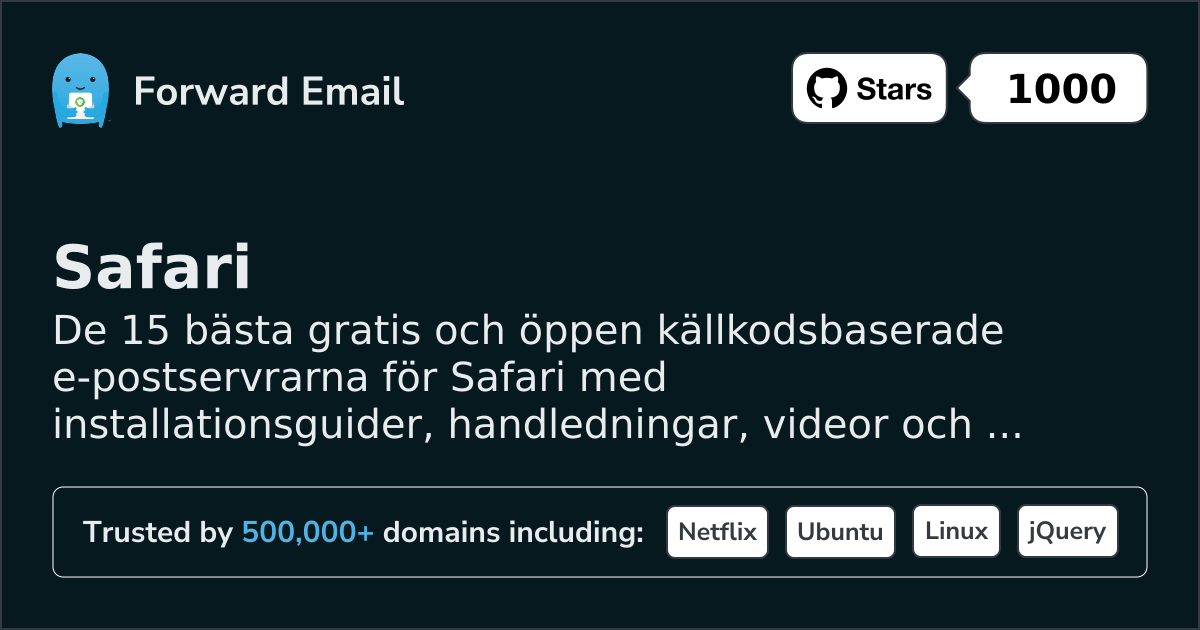 15 Top Open Source Email Servers for Safari in 2026