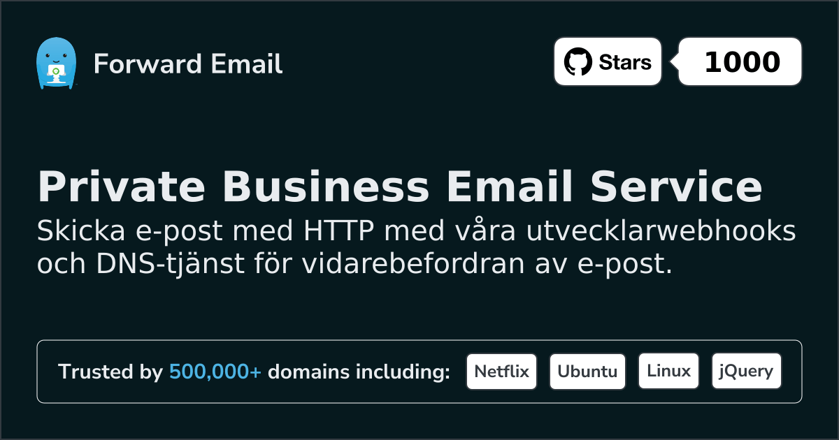 Gratis e-postwebhooks för utvecklare och anpassade domäner