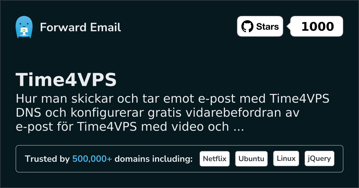 Hur man konfigurerar e-post med Time4VPS