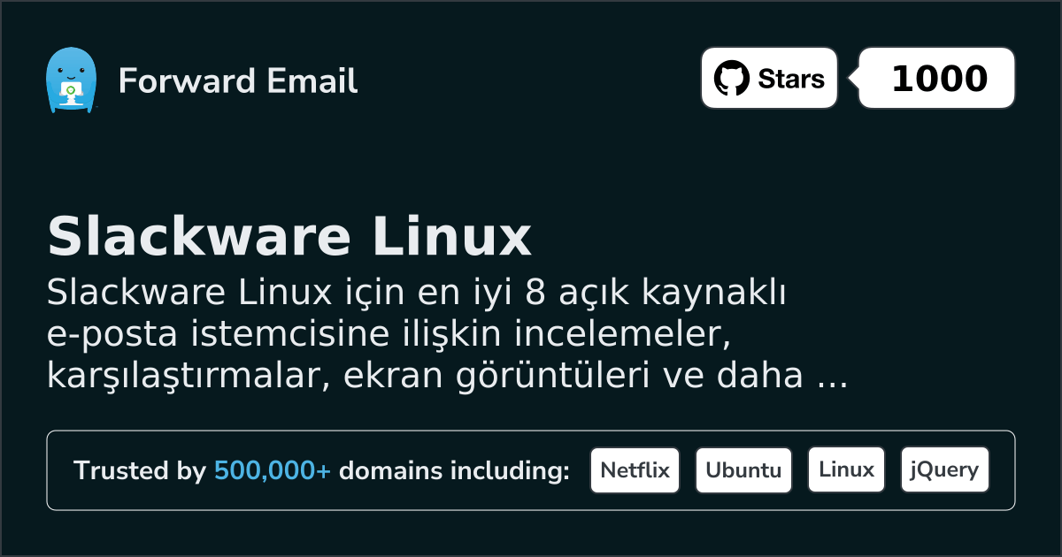 8 Top Open Source Email Clients for Slackware Linux in 2026