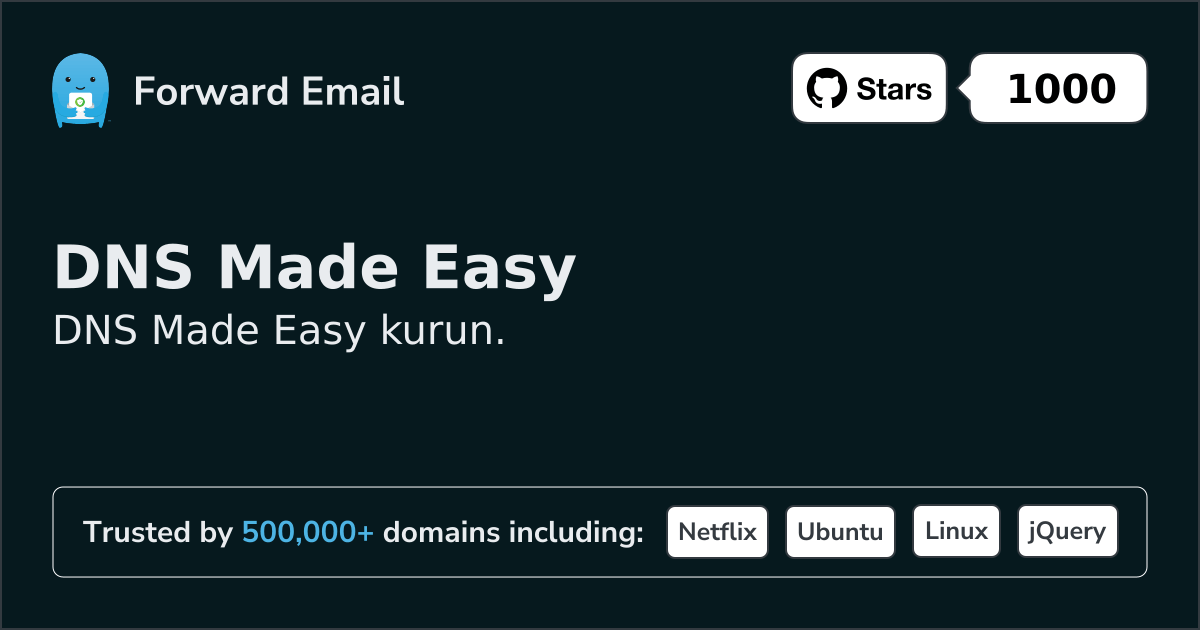 DNS Made Easy ile E-posta Kurulumu