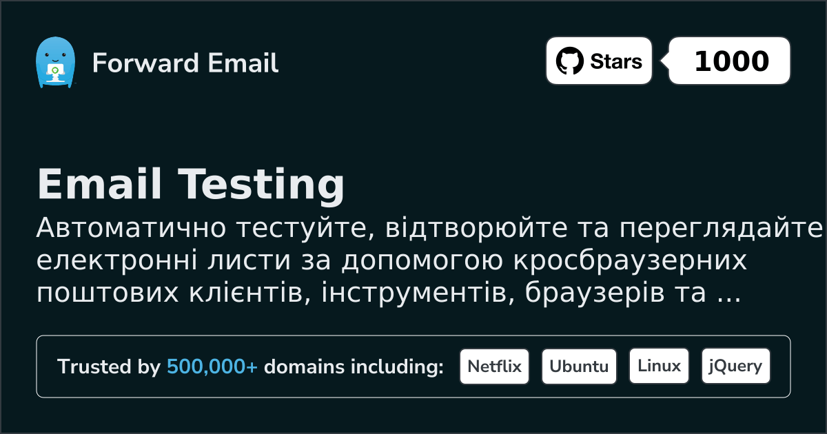 Тестування електронної пошти для браузерів та симулятор iOS
