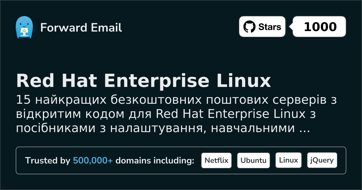 15 Top Open Source Email Servers for Red Hat Enterprise Linux in 2026